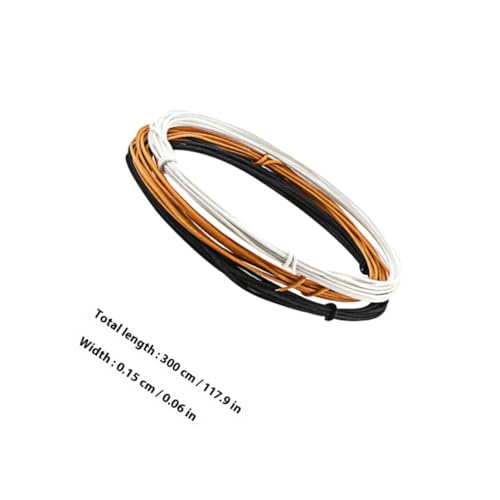 Câbles blindés de guitare HANABASS : 3 pièces de fils flexibles pour micros et basses - 2