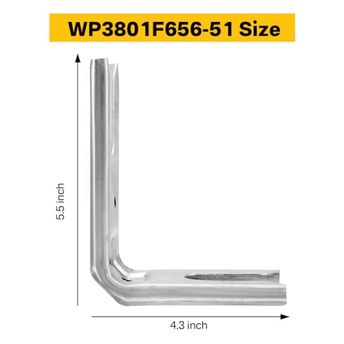 3801F656-51 WP3801F656-51 Stove Anti-Tip Bracket Compatible with Whirlpool Kenmore KitchenAid Maytag Range Oven Floor or Wall Mount Anti Tip Bracket Replaces AP6008803 12400045 PS11741944(2Packs) by showingo - Image 2
