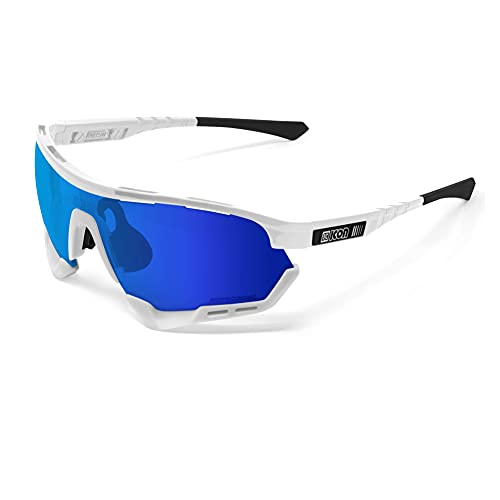 Scicon Sports Aerotech Occhiale Sportivo (Bianco