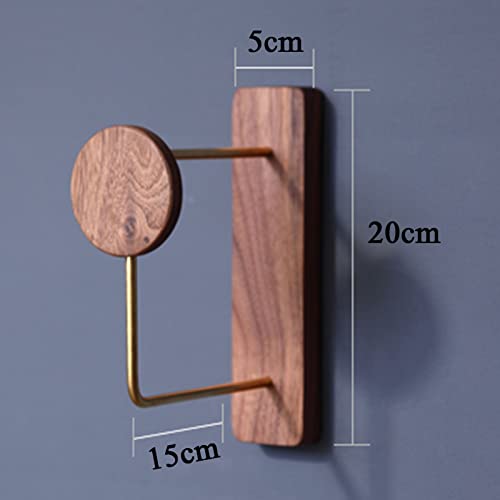 Lwbljx Zhirong - Walnut Wood Coat Rack, Wall-Mounted Clothes Hanger Indoor Simple Clothes Rack, Metal Garment Rack Clothes Hanging Rack For Bedroom, Hallway #TOP4