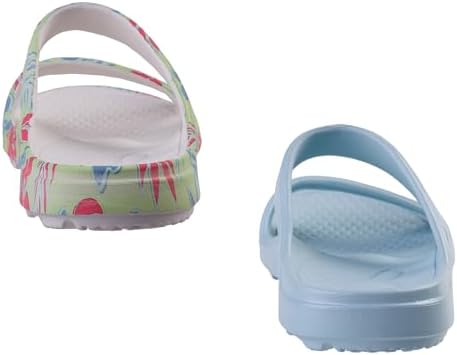 Spenco Women's Orthotic Slide Sandal, Sage Floral/Blue, 9 Wide | Image 2