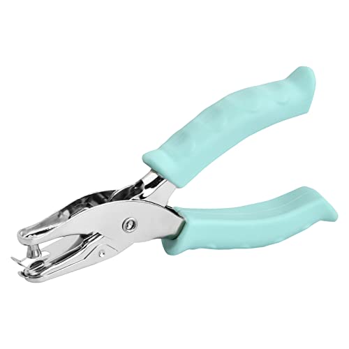 Xzeemo Perforatrice 1 Trou 6mm, Pince Perforatrice Papier, Perforateur de Papier à Trou Rond, Perforatrice Monotrou avec Poignée Douce pour Loisirs Créatifs, Capacité de 8 Feuilles Cover