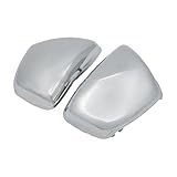 Compatible con Yamaha XV700 750 1000 1100 Virago 1984 en adelante, cubierta de carenado lateral de batería cromada, protector ABS.