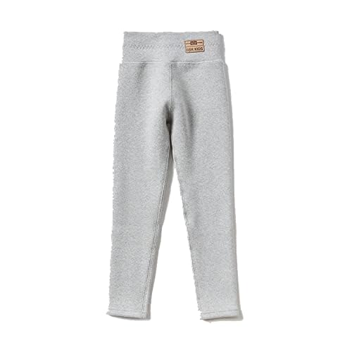 Leggings para niña con acolchado de terciopelo, de algodón puro, cintura alta, muy suaves, cómodos, elásticos, forrados