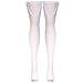 Truform Anti Embolism Stockings, Thigh High Post Surgery Recovery Hospital Style, 18 mmHg Compression for Men and Women, Full Length Ted Hose, Closed Toe, White, Large