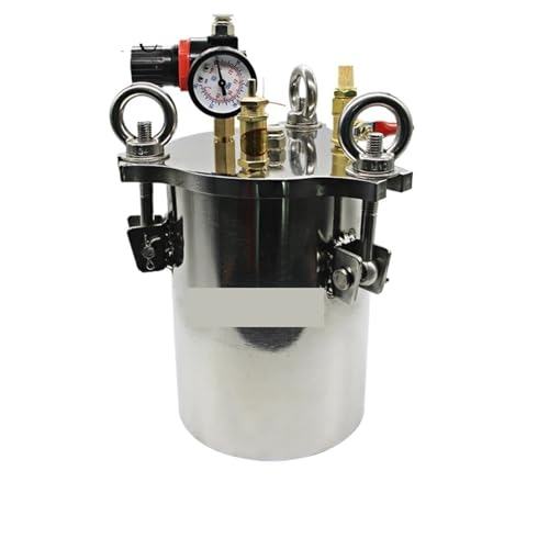 Depósito neumático de acero inoxidable de 4L con interruptor para dosificar pegamento 2