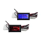 Levemolo Digitale Thermometer 2 Stück mit Lcd Temperaturanzeige Eingebettetes Elektronisches Küchenthermometer Leicht Zuverlässig für Haushalt Restaurant Hotel