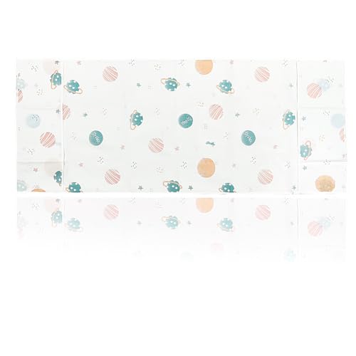 Image of CREATCABIN Refrigerator Dust Cloth Washing Machine Waterproof Cover PVEA Dustproof Fridge Top Cover Multi-Purpose with Side Storage Pockets for Kitchen Appliance Protector Planet 75 x 24 Inch