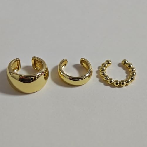Image of Ear Cuffs Non Piercing 14K Gold Plated Ear Cuff Earrings for Women Trendy Clip on Cartilage Earring Stacks Non Pierced Adjustable Fake Earrings Set Jewelry Christmas Gift 2026 Stocking Stuffers
