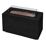 ✔ Egal ob Terrasse, Garten oder Balkon, diese Feuerstelle macht überall eine gute Figur. Denn durch das elegante, minimalistische Design fügt sich der graue Feuertisch in jede Gartenausstattung ein.