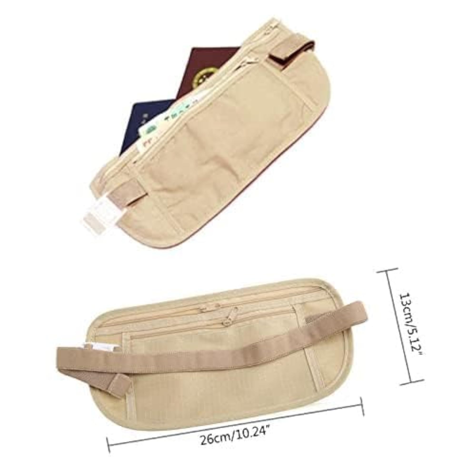 Money Belt Bag - Durable Multi-purpose Travel Organizer