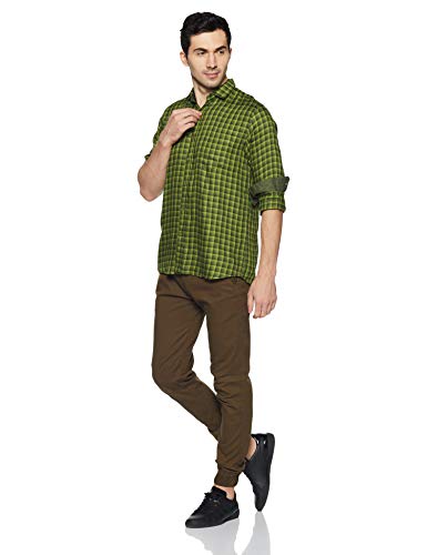 Image of Ruggers by Unlimited Men's Checkered Regular Fit Casual Shirt