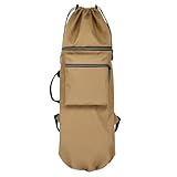MDSIOKHJ Mochila para Patineta Deportes Universal Viaje Impermeable Longboard Mochila Hombro Bolso Skiboard Bolso monopatín Bolsa de Transporte(Khaki)