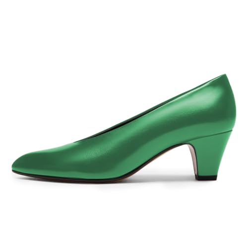 YDN Women's Simple Basic Pumps Shoes Pointed Toe Low Kitten Heels Slip On Daily Casual Shoes for Business Party Prom Size 4-16 US3