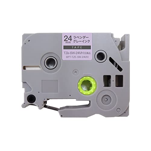 ブラザー用 ピータッチ 互換 テープ TZe-SW-24VH ラベルカートリッジ 24mm ピータッチキューブ対応