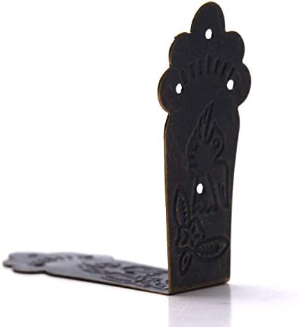 Mcredy 코너 커버 앤티크 가드 엣지 커버 5.6cm(2.2인치) 의자, 테이블, 스크린 등 10개, 못이 달린 브론즈 아이언 — 사진 3