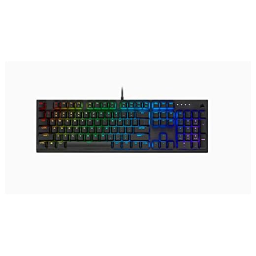 Corsair K60 RGB Pro Mechanical Gaming Keyboard - CHERRY Mechanical Keyswitches - Durable AluminumFrame - Customizable Per-Key RGB Backlighting