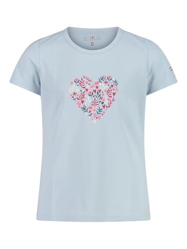 CMP Mädchen T-Shirt aus Piqué mit Dry-Function leicht, atmungsaktiv, schnelltrocknend & geruchshemmend. Ideal für Sport & Outdoor. - 152