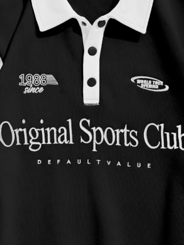 Rosegalette Rugby Shirts for Men Long Sleeve Polo Fleece Lined Sweatshirts - image 4