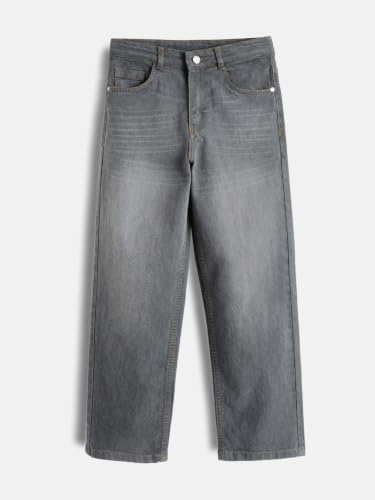 Image of Urbano Juniors Boy's Loose Baggy Fit Washed Denim Jeans Stretchable