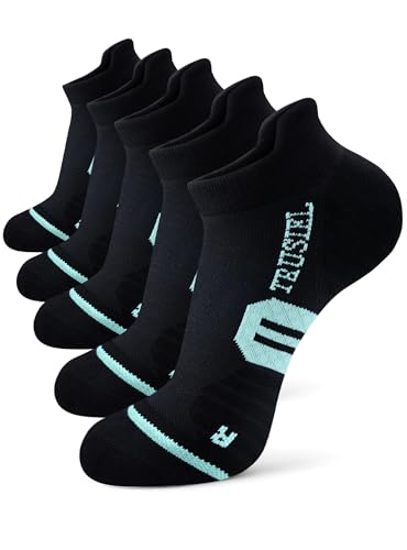 Image of Trusiel Women Ankle Compression Athletic Running Socks No Show Low Cut 5 Pairs