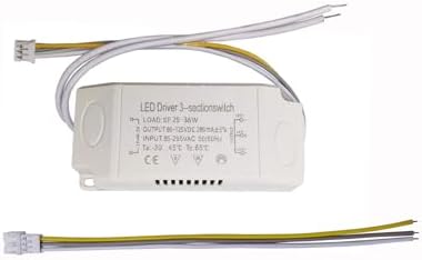 LED Driver 25-36W for Multi-Color Ceiling Strip Spot Light Module Panel, Replacement LED Power Supply Adapter Starter Transformer, Input AC85-265V Output DC80-125V