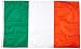 Irish Flag 3x5 ft - Beautiful, Durable, All Weather Nylon, Ireland Flag with Fully Sewn Vibrant Stripes - UV Fade Resistant with Grommets – 100% Made in The USA