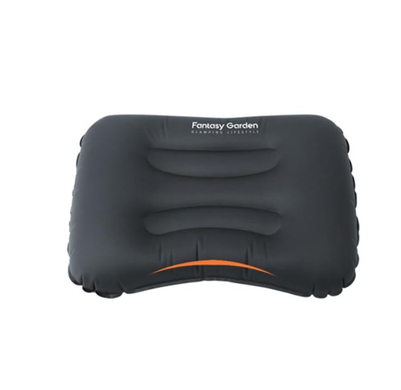 Luminexia Almohada de Playa Hinchable,Almohada Inflable Camping,válvula de Aire Dual,inflado/desinflado rápido,Compresivo,Compacto,Ergonómico,Ideal para Camping,Playa,Viajes,Avión