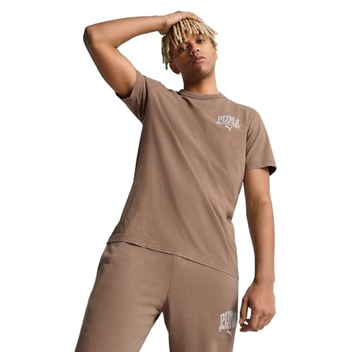 T-Shirt Graphique Puma Homme Grande Taille XL Class Totally Taupe SS25