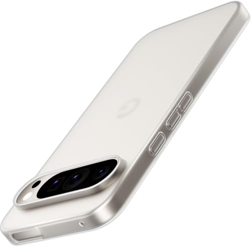 Image of X-level for Google Pixel 9 Pro XL Case, Extra Slim 0.3 mm Thin Translucent Matte Finish Soft Phone Cover, Anti-Scratch Shockproof Case for Google Pixel 9 Pro XL, Translucent White