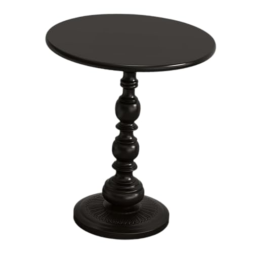Manque de place ? Table d'appoint noire compacte 35cm pour optimiser votre salon - 7