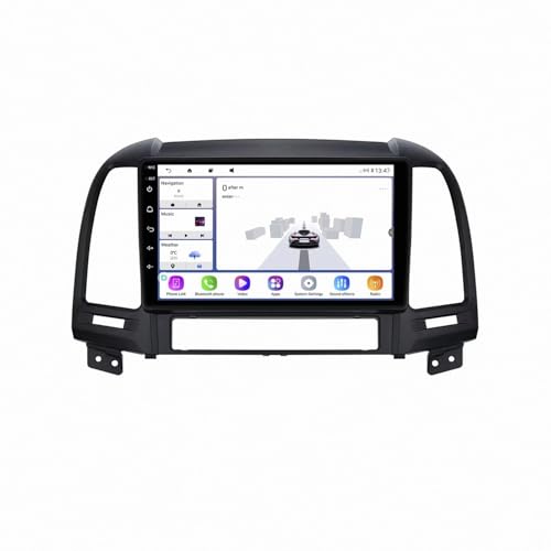 Navegador GPS 2 DIN para Hyundai Santa Fe 2006-2012 con pantalla táctil y Bluetooth