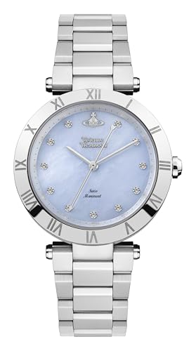 Vivienne Westwood Montagu Ladies Quartz Watch with Blue Dial & Silver Stainless Steel Bracelet VV206BLSL