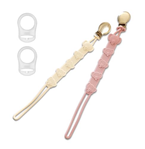 kina - Set Protector Chupete con Clip Metálico y Adaptadores Transparentes, Cadenas Porta Chupete Anticaída | Adaptadores | Ideal para Bebés y Niños Pequeños kina - Set Protector Chupete con Clip Metálico y Adaptadores Transparentes, Cadenas Porta Chupete Anticaída | Adaptadores | Ideal para Bebés y Niños Pequeños