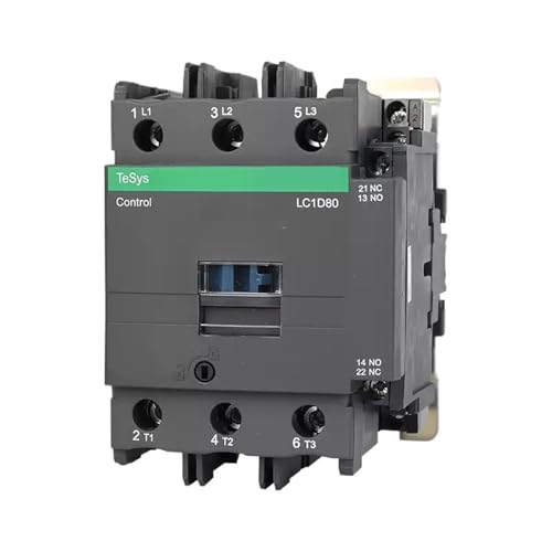 Contacteur tripolaire CA haute endurance 80 A LC1D80M7C compatible 50/60 Hz