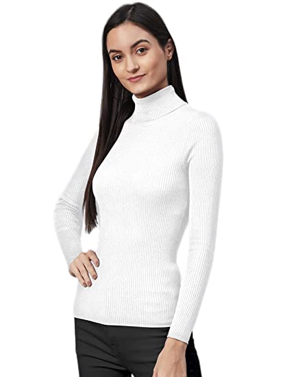 rzlecort Ribbed Sweatshirt Casual Wear Highneck/Full Sleeves Tops for Women and Girls-picture-27
