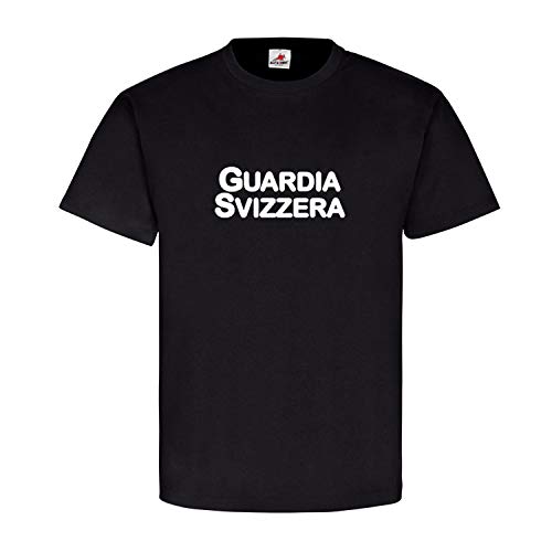 T-shirt de gardien suisse Pontificia GSP Noir XXXL Schweiz Papst