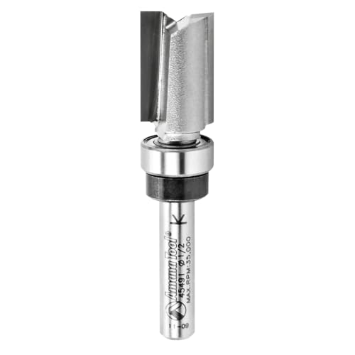 Image of Amana Tool - 45491 Carbide Tipped Flush Trim Plunge Template 1 /2 Dia x 3 /4 x 1 /4 inch Shan