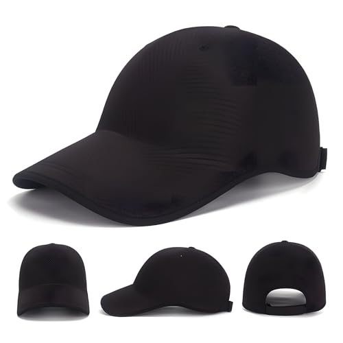 Image of Seamless Sports Baseball Cap, Ultra-Breathable Baseball Hat for Men Women, Solid Color, Quick-Drying