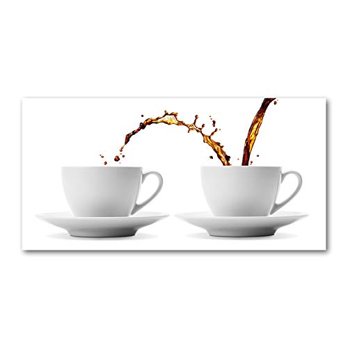 Toile nourriture et boissons café marron 100x50 pour déco murale bistrot