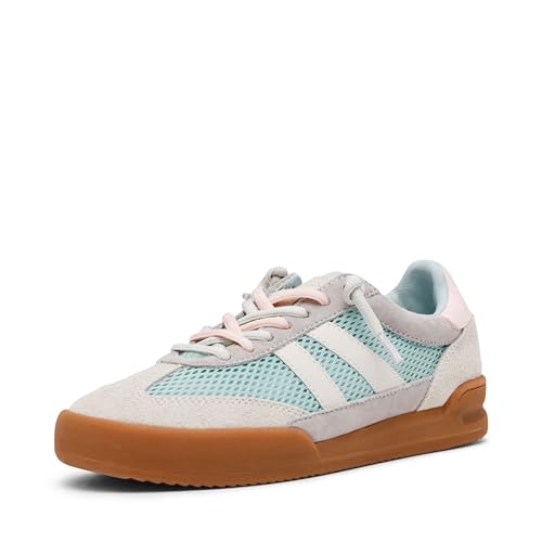 Steve Madden Women's Verdict Sneaker, Turquoise Multi, 8