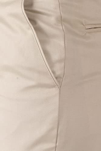 Image of MALENO Men's Slub Effect Solid Trouser | Classic Slim Fit Formal Trousers for Men | Slim Fit Trousers for Men