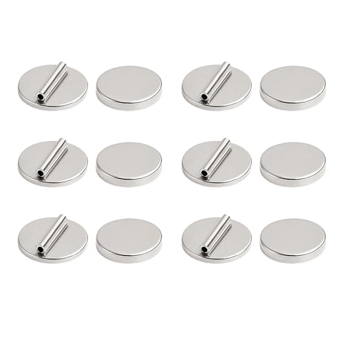 6 Pairs Magnetic Pins Converter Kit–Instantly Turn Pins, Badges & Brooches into Strong Fridge Magnets |Harm Free Magnetic Pin Backs | Pin to Fridge Magnet Converter