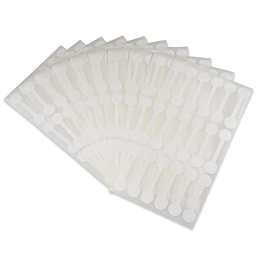 Jewelry Repair, Price and Identification Tags White Long Barbell 500pcs Tyvek Self Adhesive for Rings, Bracelets, Necklaces, Pendants Display and Pricing