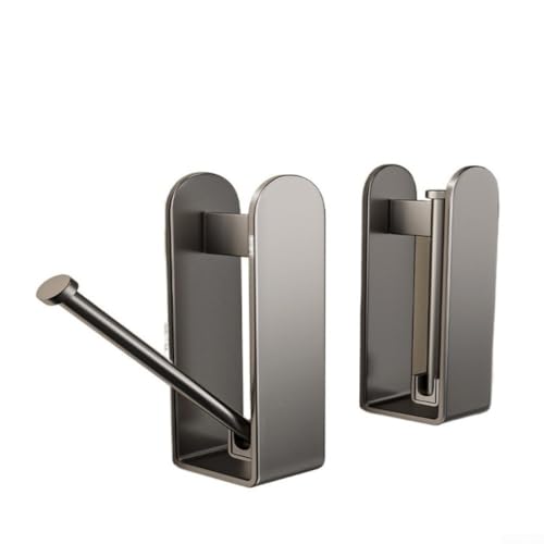 Percha de pared para ropa, plegable, almacenamiento de ropa, estante de cocina que ahorra espacio, en forma de U, sin taladro
