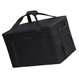 DOUDINGMAO Aufbewahrungstasche für Kochutensilien, Camping, Reisen, Aufbewahrungstasche für Picknicks, Wandern, Angeln, Outdoor, Kochen, Küche, Tragetasche, Schwarz