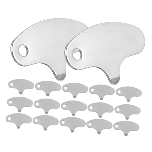 Mobestech 20 Piezas abridor de frutas abrelatas acero inoxidable portátil cascanueces herramienta para nueces herramienta de cocina galletas de nuez para pecanas abridor de castañas Silver