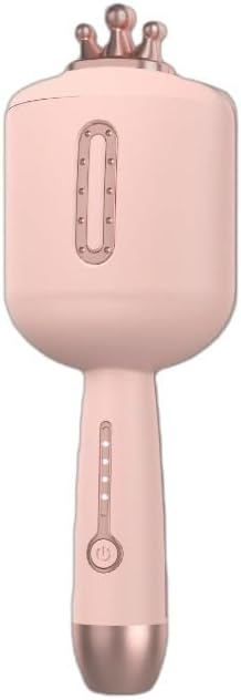 Roll Curling Iron for Women | Water Wave and Corn Curl Tool | Hair Waver with Crimping Plates | Pink