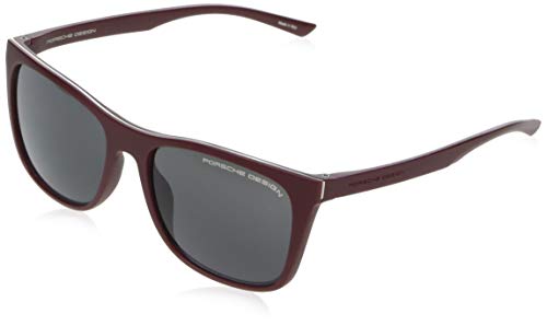 Porsche Design Men's P8648 P/8648 D Dark Red Square Sunglasses 56mm