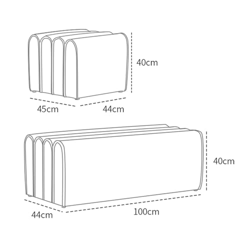 Tabouret de salon rembourré pour optimiser les petits espaces - 3